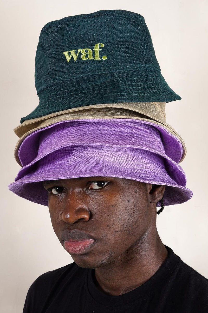 waf. Plain Ijebu Bucket Hats