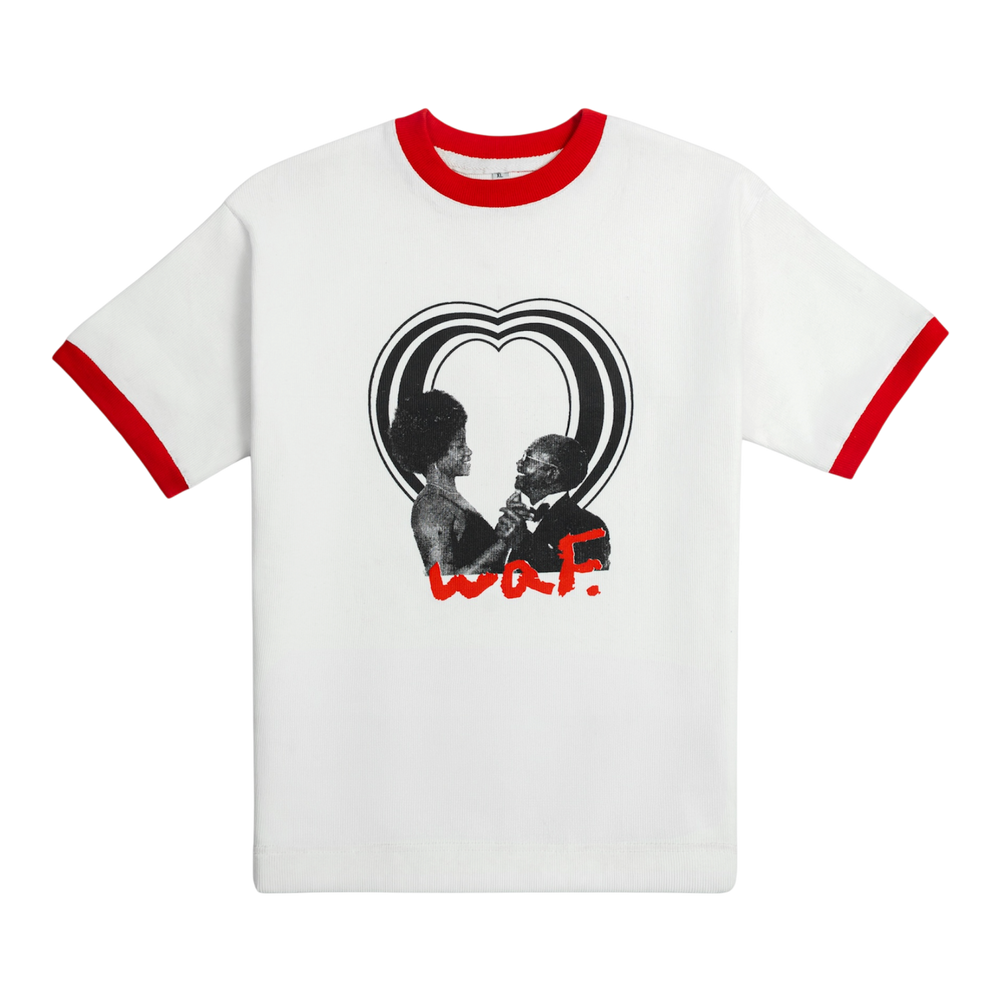 LAGOS LOVE CROPPED RINGER TEE
