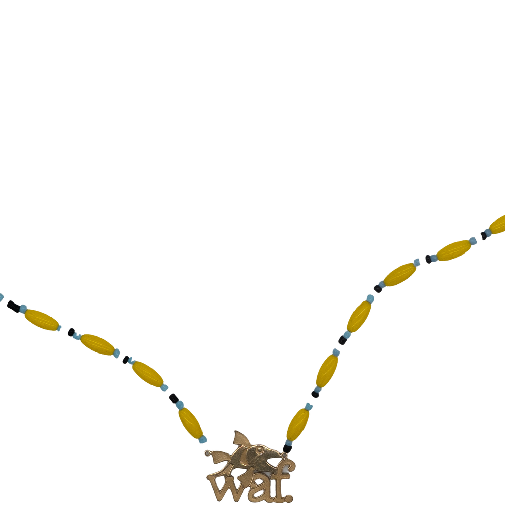 waf. ifá necklace (yellow)